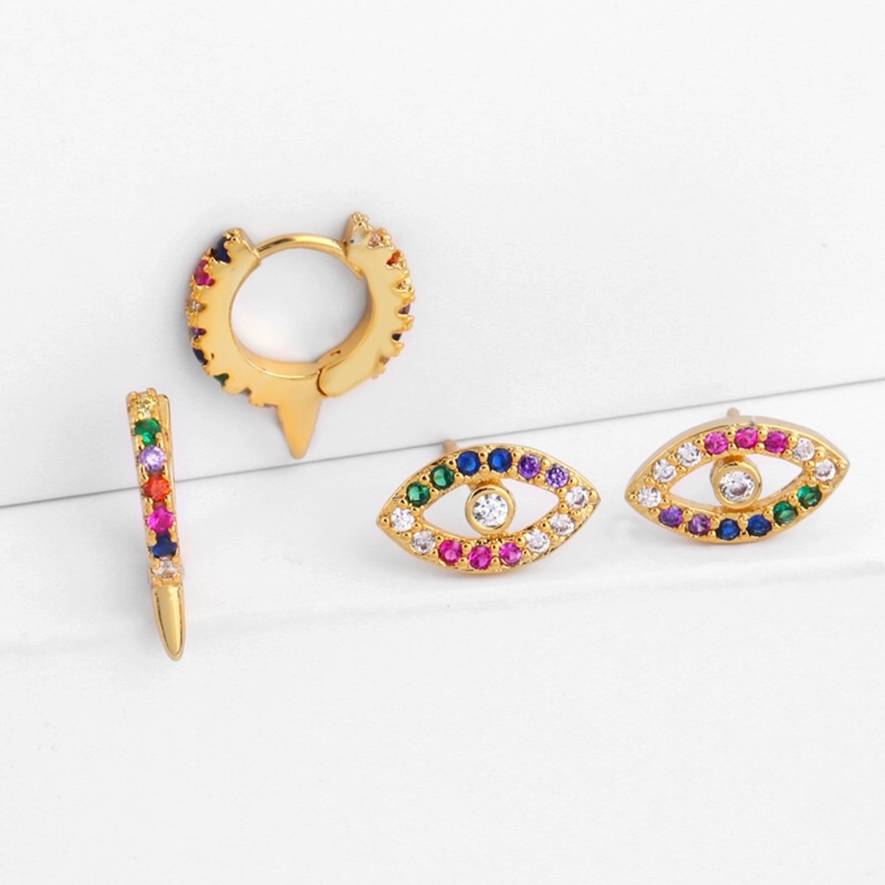 SOLD 🚫 18k Gold Plated Earrings set ✨